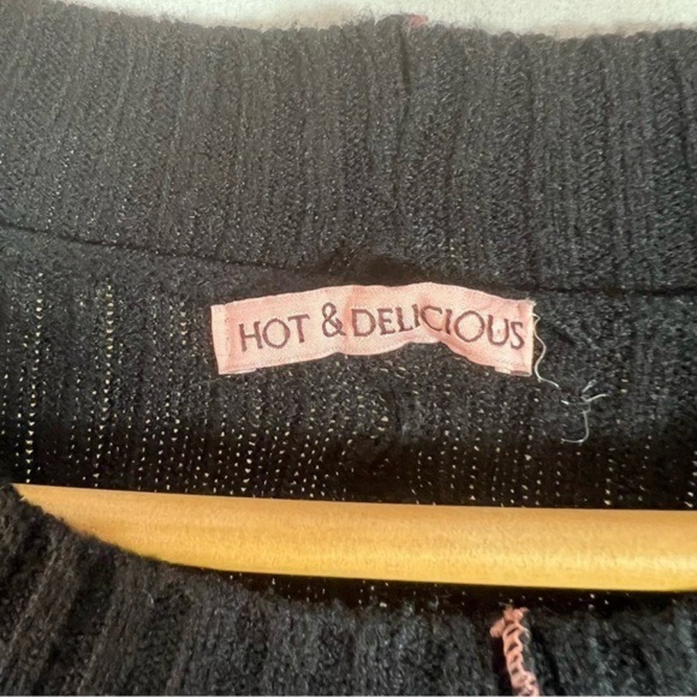 Black Stretchy Sweater Dress Size Large - Picture 6 of 13